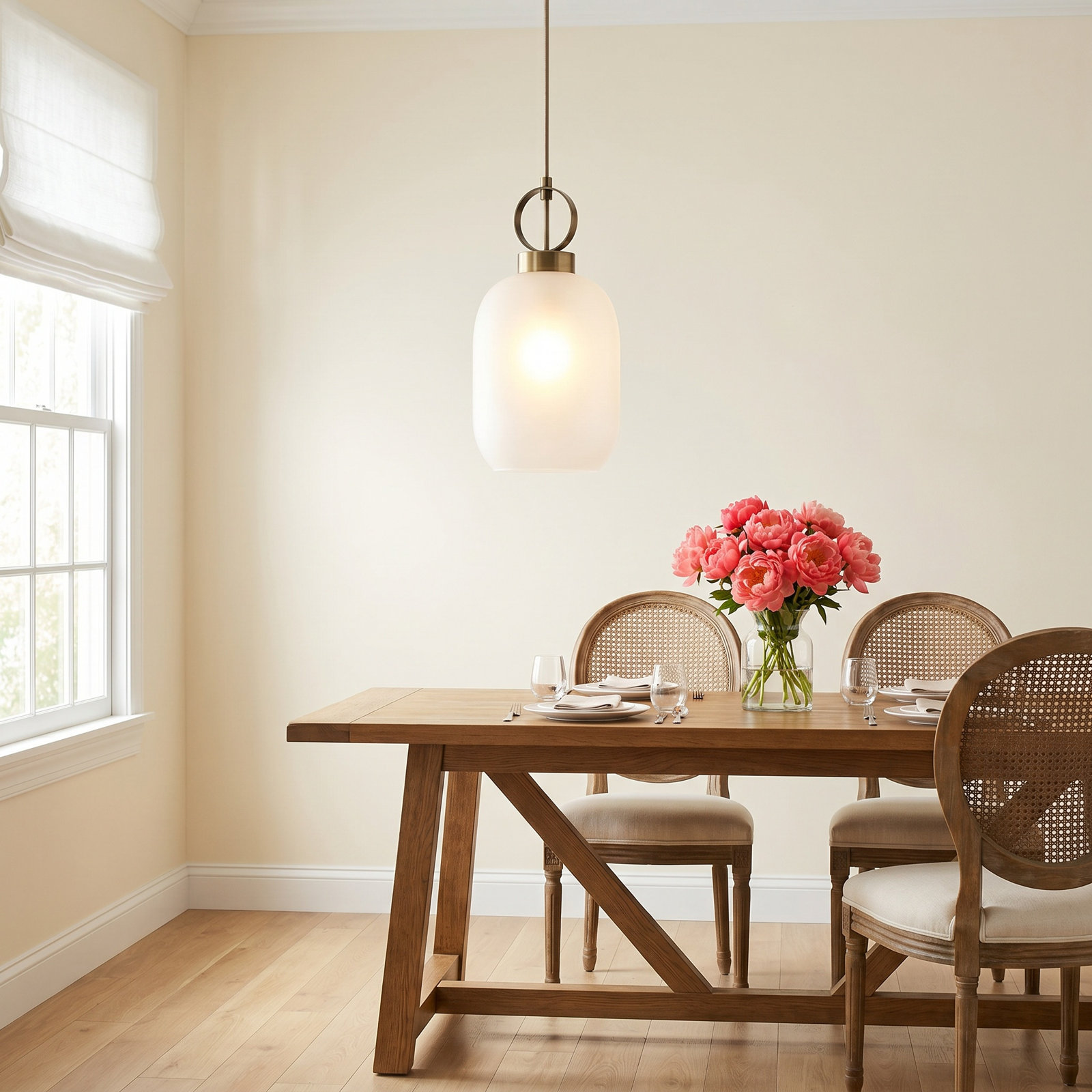 Single Light Metal Pendant