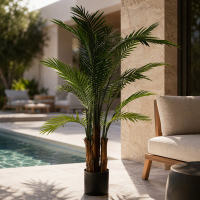 125cm Faux Palm Plant in Pot Liner