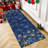 9x12 Red Christmas Runner Rug with Snowflake Pattern – Non Slip Low Pile Hallway and Kitchen Floor Carpet, Festive Holiday Decor-868633244