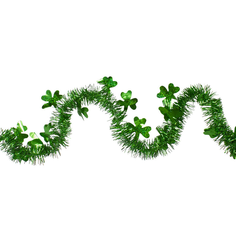 Guirlande 25 'x 2 "Tinsel Irish Shamrock
