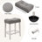 4 Piece Bar Table Set With Power Outlet,Bar Table Set With Chairs,Sofa Bar Table With Stools,Behind Couch Table With 3 Padded Stools-1001834706
