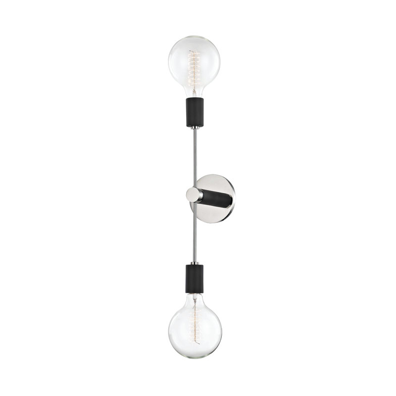 Christopher Armed Sconce, Polished Nickel