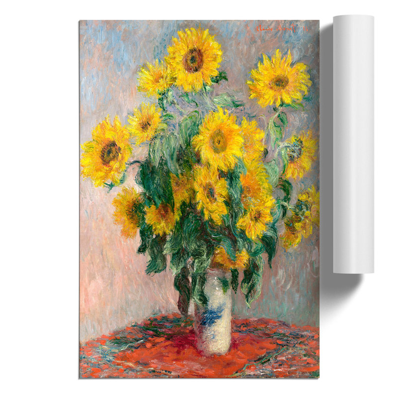 Bouquet Of Sunflowers - No Frame Print, 42cm H x 30cm W x 0.1cm D