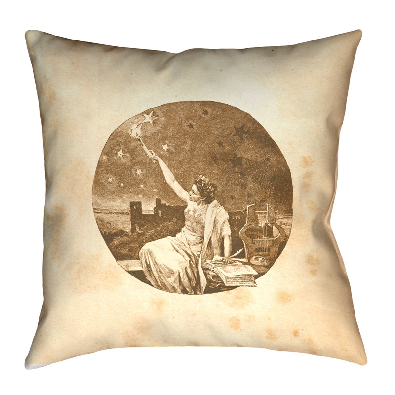 Katelyn Smith Throw Pillow, 20" x 20", Gold, Throw Pillow