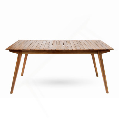 Outdoor 69" Solid Wood Dining Table