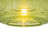1-Light Green Glass Semi-Flush Mount Ceiling Light