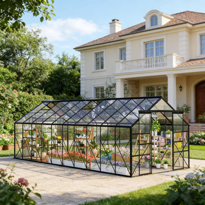 Walk-In Garden Greenhouse With Aluminum Alloy Frame