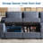 Jamerio 5 - Piece Upholstered Sectional Sofa with Storage Ottoman and Cup Holder for Living Room-379969825
