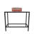 Rectangular Metal Console Sink Set with Glass Vessel Sink and Solid Surface Top - Luminous Collection-102480548-102480562