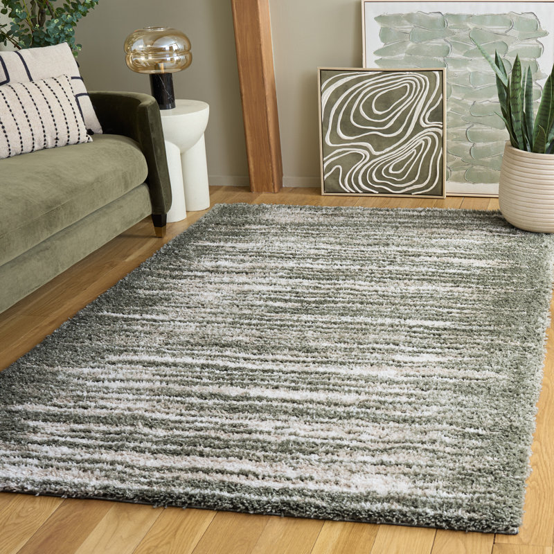 Atlantis Shag 104 Performance Abstract Rug, 5'-3" X 7'-6" Rectangle