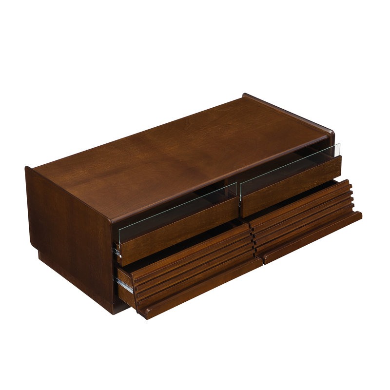 Modern Rectangle Coffee Table with Four Drawers