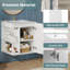 Armoire de salle de bain murale 20 "avec armoire latérale combinée, armoire de salle de bain avec porte à fermeture douce, meuble-lavabo moderne avec lavabo