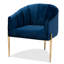 Velvet Barrel Chair-608937300