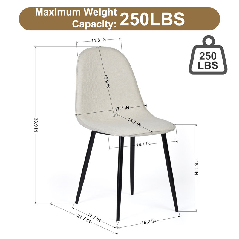 Vintage Upholstered Side Chairs Mid-Century Modern Dining Chairs Ideal for Office, Hotel, Waiting Room, & Retail Spaces, 12