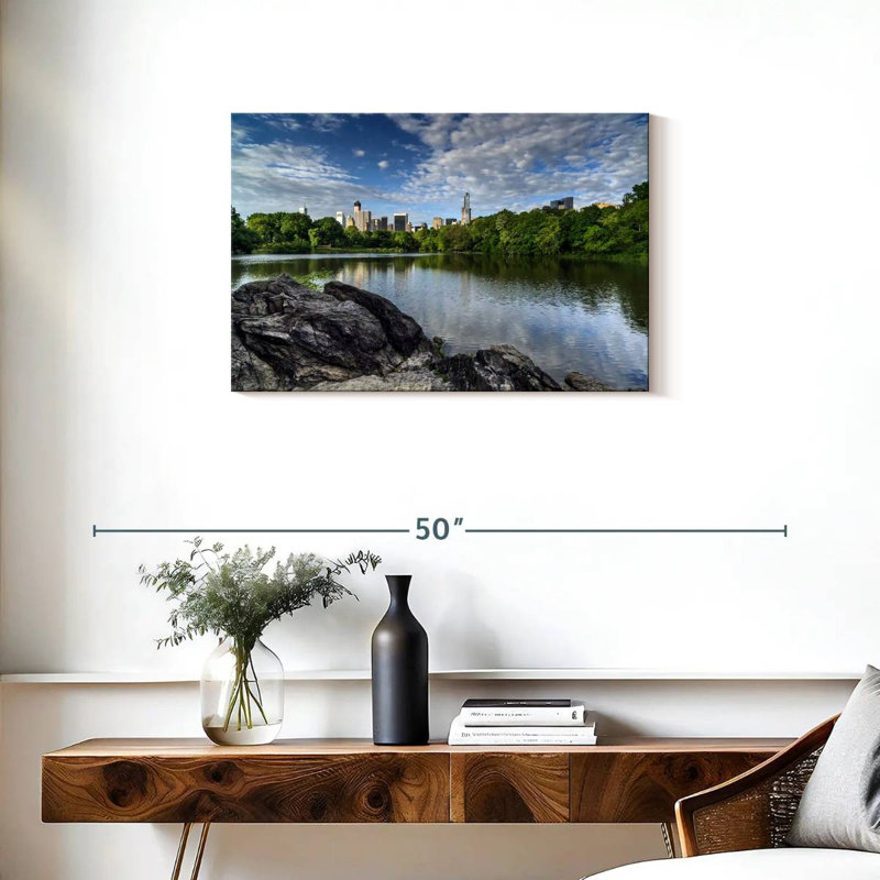 Vanna Lake in Central Park, 20" H x 30" W
