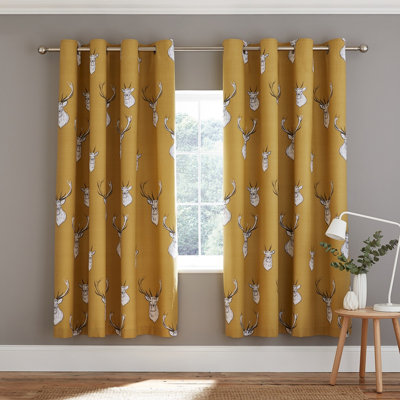 Stag Eyelet Room Darkening Curtains