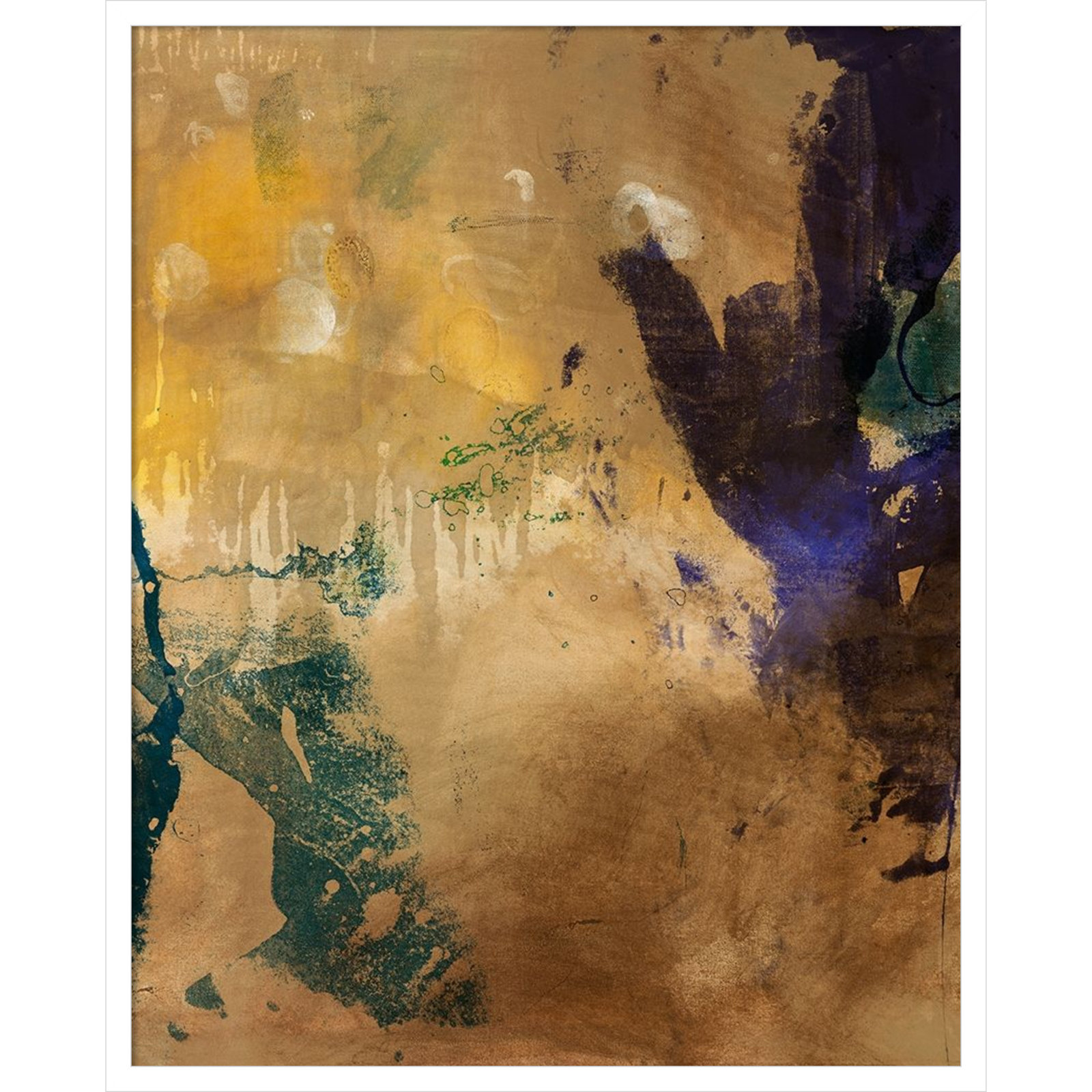 Flagler "Amber Haze No. 1" Print, 33" H x 27" W, White