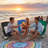 Portable Low Profile Beach Chair, Folding Breathable Camping Chair With Cup Holder-1510112621