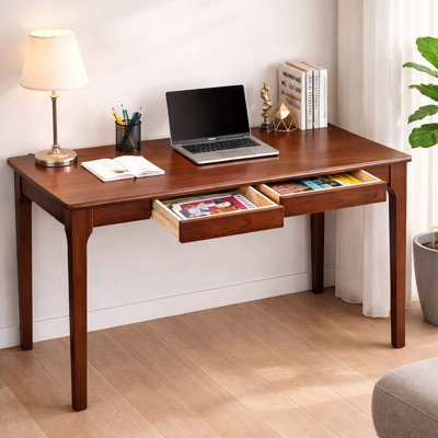 Bureau en bois massif avec tiroirs
