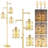 3-Light Floor Lamp, Dimmable With Foot Switch, Industrial Hanging Cages, LED Bulbs Included-465386223-408872240