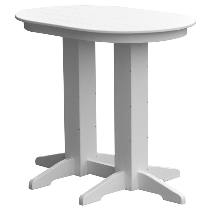 Table de bar Keystone Amish Co., 4 Foot, Blanc brillant