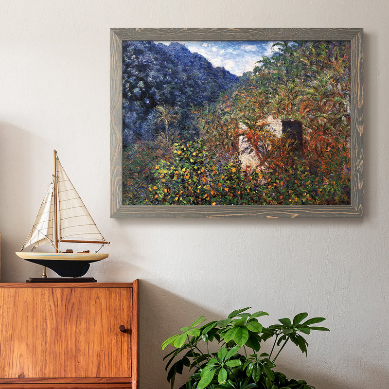 The Valley Of Sasso, Blue Effect, 1884, reproduction d'art sur toile, Gris, H 14 po x l 20 po x P 1,5 po