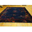 Tapis bleu marine antique antique Art Deco