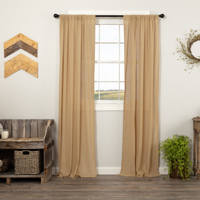 Paire de rideaux transparents avec passe-tringle Francoise
