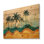 Palmiers colorés dans une île tropicale III - palmiers et palmiers, art mural en bois - sur bois de pin naturel