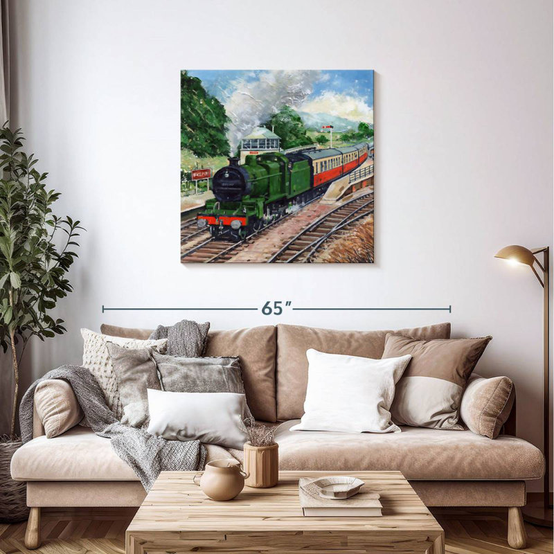 Mehar Steam Train II, 36" H x 36" W