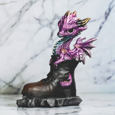 5.5"H Dragon in Boots Figurine