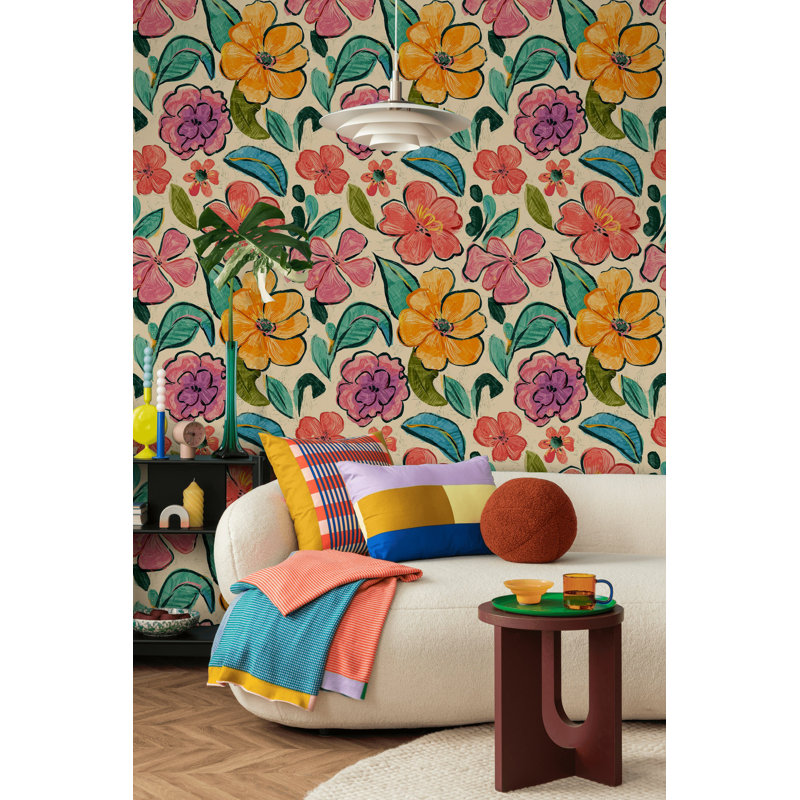 Décoration murale colorée amovible