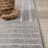 Odense High-Low Minimalist Angle Geometric Gray/Ivory Indoor/Outdoor Rug-1231560974