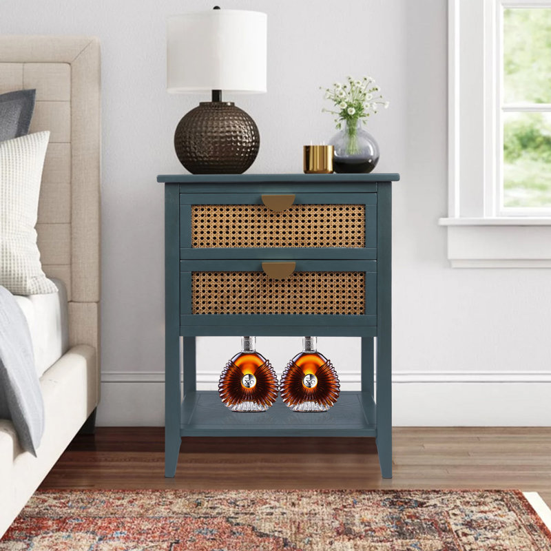 Lidderdale 22.05'' W Nightstand, Green