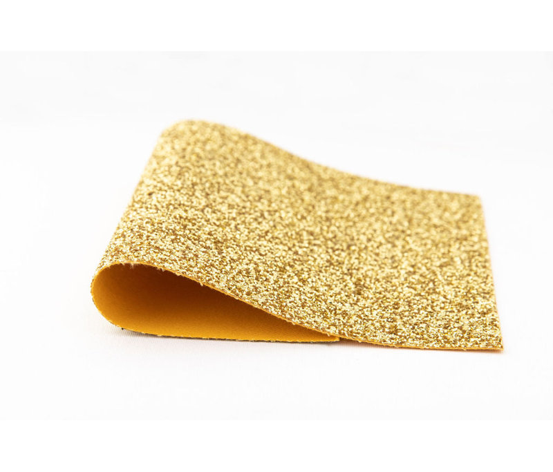 Or - Échantillon de papier peint scintillant véritable (format A6)