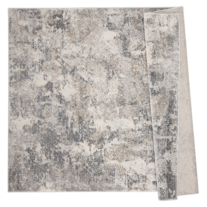 Abstract Indoor Rug, Rectangle 1'11" x 3'