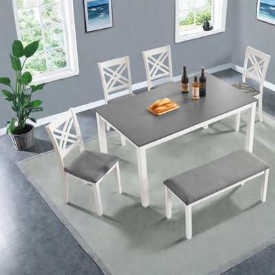 Piece Dining Table Sets(Must include both Table and Chair), Wood MDF Modern Farmhouse Kitchen