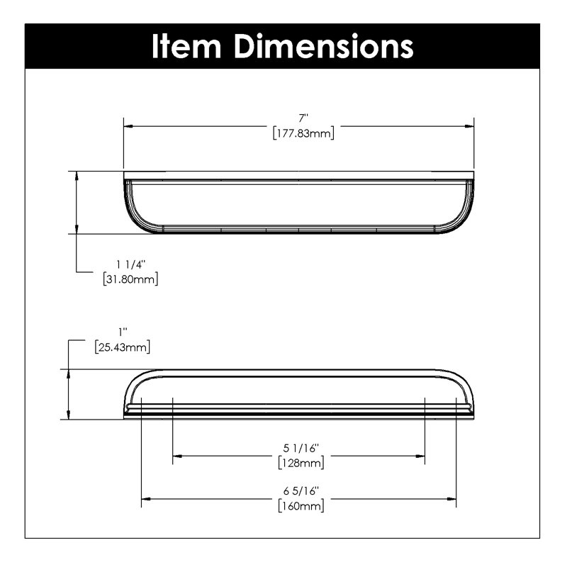 Berkshire Collection Cup Pull - Cabinet Pull - Farmhouse Hardware for Drawers & Cabinets, 5-1/16", Champagne Bronze