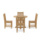 Deshay Outdoor 5 - Piece Teak Dining Set