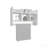 Bathroom Wall Shelf With Towel Bar, Compact Storage With A Wide Upper Shelf, Three Comapct Middle Shelves And Towel Holder For Bathroom Organizer, White