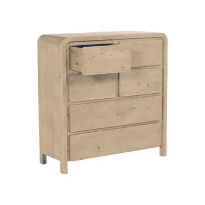 Commode 6 tiroirs Ola, brun