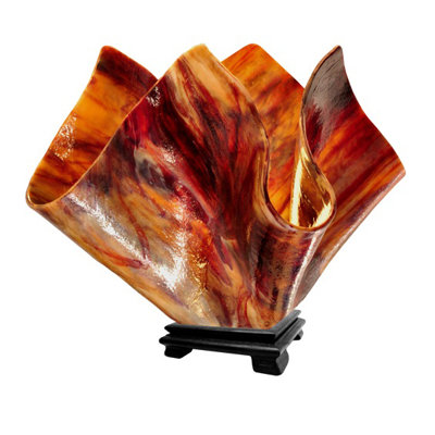 Amergin Handcrafted Glass 11.25-Inch Table Lamp