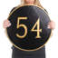 Plaque d’adresse murale sur 1 ligne Estate-920027804