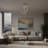 Montreux 3 Ring Light Led Ceiling Lamp With Crystal Led Strip In Chrome Finish