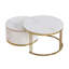 Table basse gigogne 2 pièces Modern White