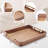 17x13 Inch Acacia Wood Serving Tray