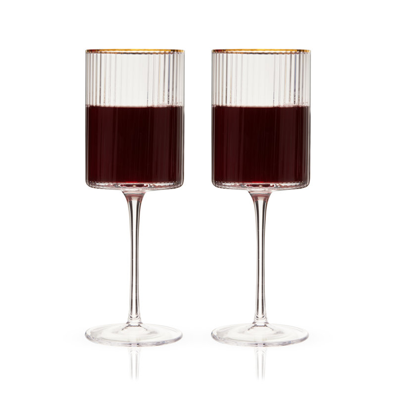 Verres à vin en cristal Meridian, ensemble de 2