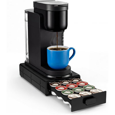 Coffee Pod Organizer Drawer for Keurig K-Cup Pods, Holds 18 Pods - Compact, Easy-Access Design with Smooth Glide