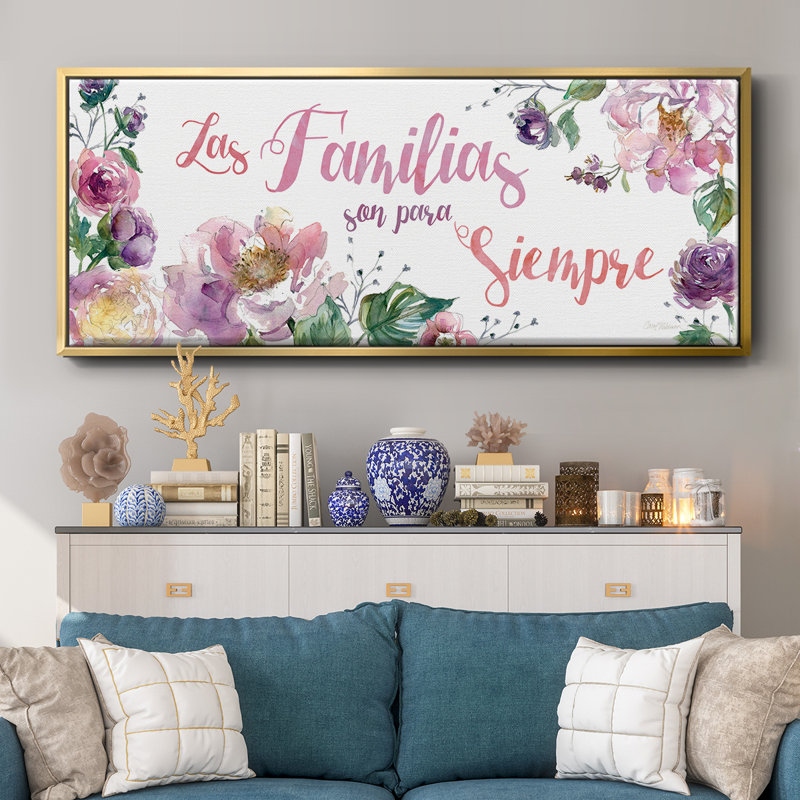 «Familyias Siempre», toile encadrée