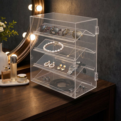 4 Tier Acrylic Rotating Display Case